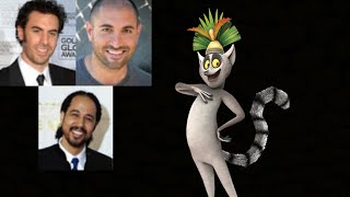 Animated Voice Comparison King Julien Madagascar [upl. by Neelav]