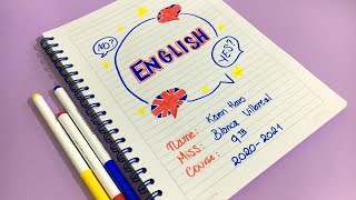 Carátula bonita para INGLÉS [upl. by Nehtan]