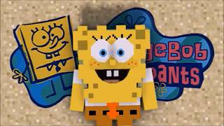 SpongeBob Theme song in Minecraft Animation RIP Stephen Hillenburg [upl. by Eednim645]