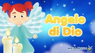 Angelo di Dio  Preghiere per bambini MelaEducational [upl. by Enaz]