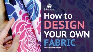 How to design your own fabric Stepbystep fabric design tutorial with final fabric example [upl. by Sivaj]