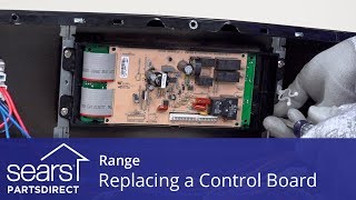 Replacing a Range Oven Control Board [upl. by Corilla]