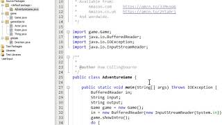 Programming a Java Text Adventure The Game Structure [upl. by Ajaj502]