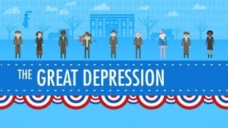 The Great Depression Crash Course US History 33 [upl. by Aisauqal]