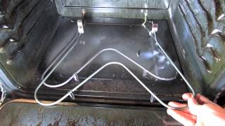 HOW TO REPLACE INSTALL BAKE  HEATING ELEMENT IN OVEN [upl. by Khoury958]