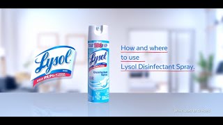 How and where to use Lysol Disinfectant Spray [upl. by Iroak]