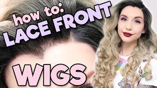 HOW TO LACE FRONT WIGS  Alexas Wig Series 6 [upl. by Christiano]