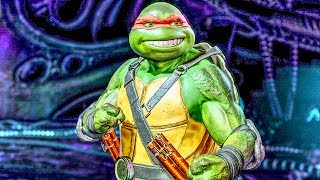 INJUSTICE 2 All Michelangelo Ninja Turtles Intros Dialogue Character Banter TMNT 1080p HD [upl. by Nynnahs]