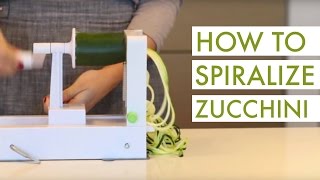 How to Spiralize Zucchini [upl. by Dream]