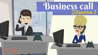 BUSINESS CALL POOR TELEPHONE CONNECTIONS SITUATION 1 [upl. by Behn]