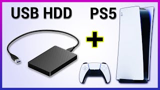 How To Setup External USB Hard Drive On PS5 [upl. by Winifred]