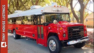 School Bus Converted Into Luxurious Traveling Tiny Home [upl. by Ferde638]