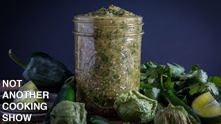 how to make SALSA VERDE  ROASTED TOMATILLO SALSA [upl. by Naibaf862]