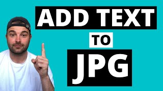 How to ADD Text to a JPG ONLINE [upl. by Purcell]