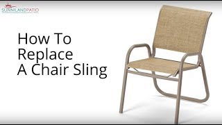 How To Replace A Chair Sling [upl. by Slavin]