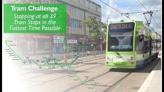 All Croydon Tram Stops in the Fastest Time Possible [upl. by Fernandez]