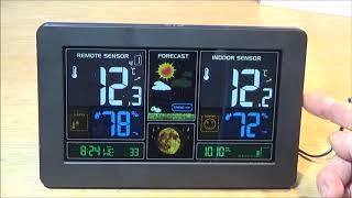 The Smart Digital Wireless Color LCD Barometric Weather Station [upl. by Caylor]