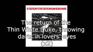 Station to Station  David Bowie  Lyrics [upl. by Letreece989]