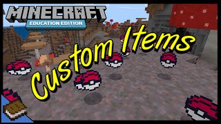 How to Create Custom Items  MINECRAFT EDUCATION [upl. by Ztnahc]