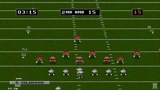 NFL Football 94 Starring Joe Montana Sega Genesis Gameplay HD [upl. by Eddra]