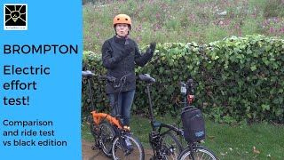 Brompton Electric vs Manual  effort test and comparison [upl. by Aurea]