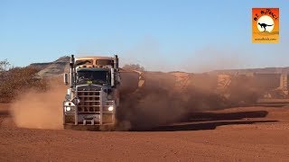 Extreme Trucks 29  BIGGEST Road train trucks IN THE WORLD Auski Roadhouse in outback Australia [upl. by Jez]