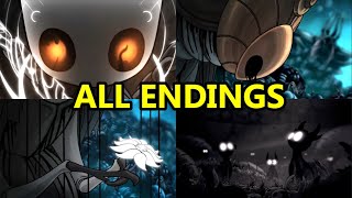 Hollow Knight All Endings All 6 Endings [upl. by Edrahc701]