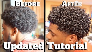 Mens Curly Hair Tutorial pt2  Define Curls Natural Hair [upl. by Yllib]