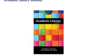 Academic Literacy Introduction [upl. by Akinar179]