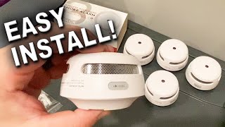 How to Install amp Setup XSense Wireless Interconnected Smoke Detectors [upl. by Nolyar98]