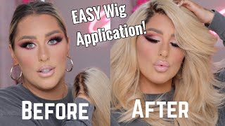 EASY HOW TO APPLY LACE WIGS TUTORIAL CHRISSPY [upl. by Etteniuqna170]