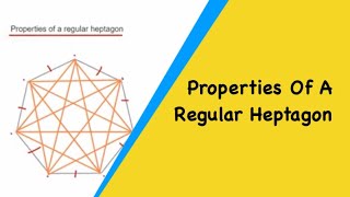 Properties Of A Regular Heptagon Sides Vertices Diagonals Reflectional Symmetry Rotational [upl. by Amiaj534]