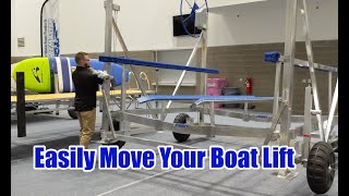 How To Easily Move Your Boat Lift [upl. by Den]