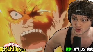 ENDEAVOR GOES PLUS ULTRA  ENDEAVOR VS NOMU  My Hero Academia Episodes 87 amp 88 Reaction [upl. by Myer997]