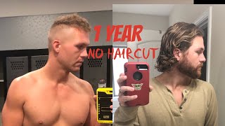 1 Year No Haircut  Hair Growth For Men [upl. by Latsirc]