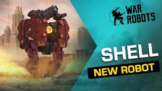 War Robots SHELL The Ironclad Demolisher 🐢  NEW ROBOT Overview Evolife Bloom [upl. by Ynnus]