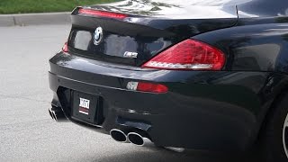 2010 BMW M6 gets Eisenmann Race Exhaust [upl. by Nedgo]