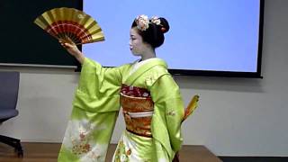 Geisha dance by a maiko  Kyoto [upl. by Oinigih141]