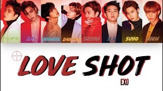 1 시간  1 HOUR LOOP EXO 엑소 quotLove Shotquot  Color Coded Lyrics [upl. by Enylodnewg]