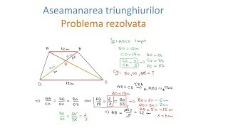 Triunghiuri asemenea  Problema rezolvata clasa a VIIa [upl. by Erna]