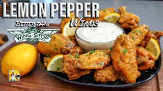 Easy Lemon Pepper Wings Recipe  Wingstop Copycat [upl. by Jarrett]