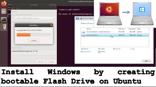 Remove Ubuntu and Install Windows using Flash Drive [upl. by Anifesoj465]