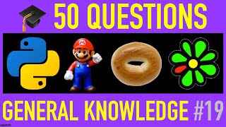 GENERAL KNOWLEDGE TRIVIA QUIZ 19  50 General Knowledge Trivia Questions and Answers Pub Quiz [upl. by Aynnat]