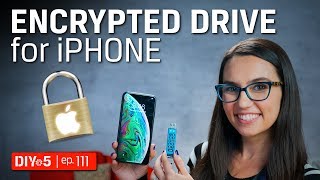 iPhone Tips  How to use a Secure USB drive on an iPad and iPhone  DIY in 5 Ep 111 [upl. by Accever665]