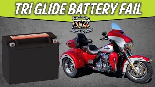 Harley Tri Glide Battery Fail amp New Installation [upl. by Housen613]