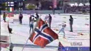 4x10 km stafett  Herrer  Lillehammer OL  22 februar 1994 [upl. by Emmye]