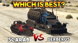 GTA 5 ONLINE  CERBERUS vs SCARAB WHICH IS BEST [upl. by Aneerak]