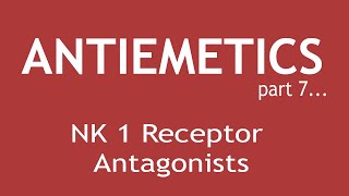 Antiemetics Part 7 Pharmacology of NK 1 Receptor Antagonists  Dr Shikha Parmar [upl. by Salohcin894]