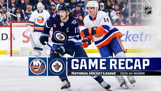 Islanders  Jets 116  NHL Highlights 2024 [upl. by Lurie563]