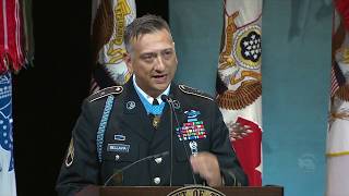 Pentagon Hall of Heroes Staff Sgt David G Bellavias Speech [upl. by Florentia]